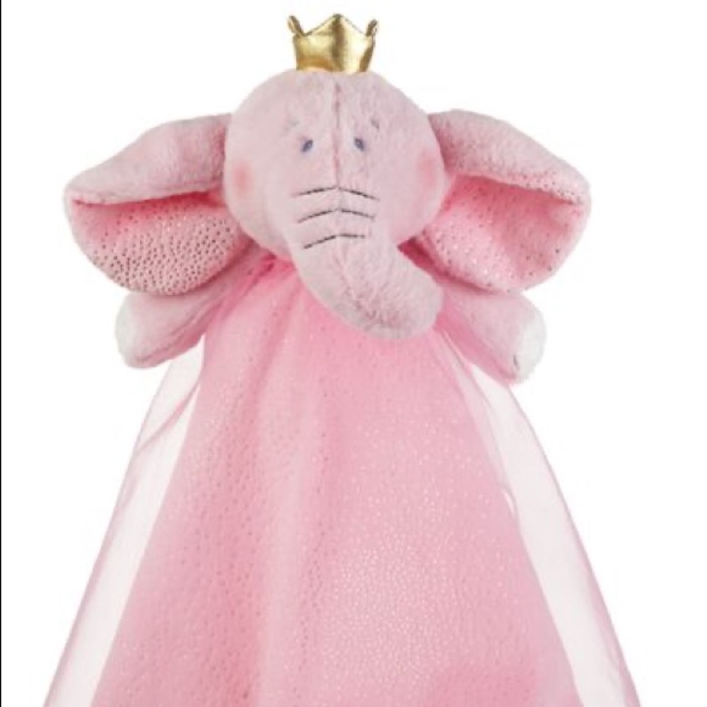 Baby Ganz Princess Elephant Cuddler Pink Lovey